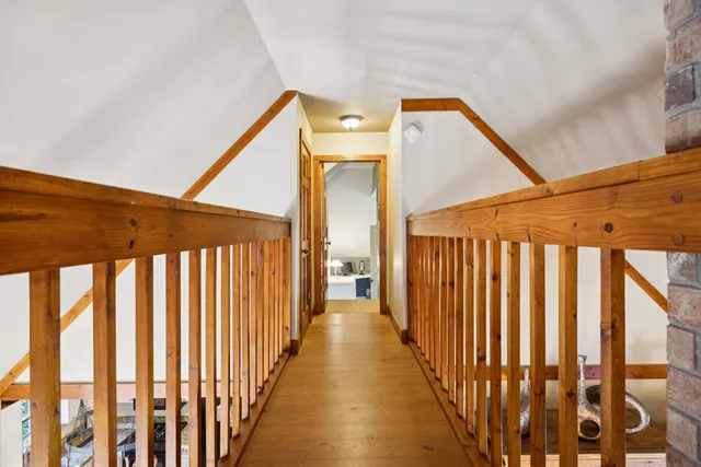 a view of a yard with swimming pool