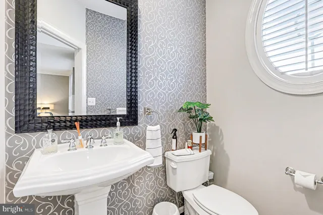 a living room with furniture large windows a rug and a potted plant