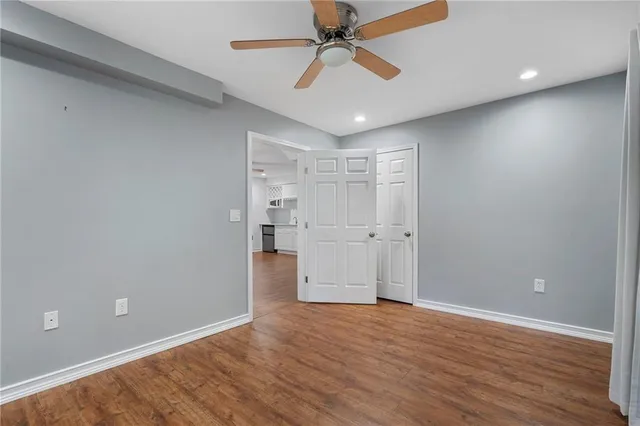 a house view with a garden space