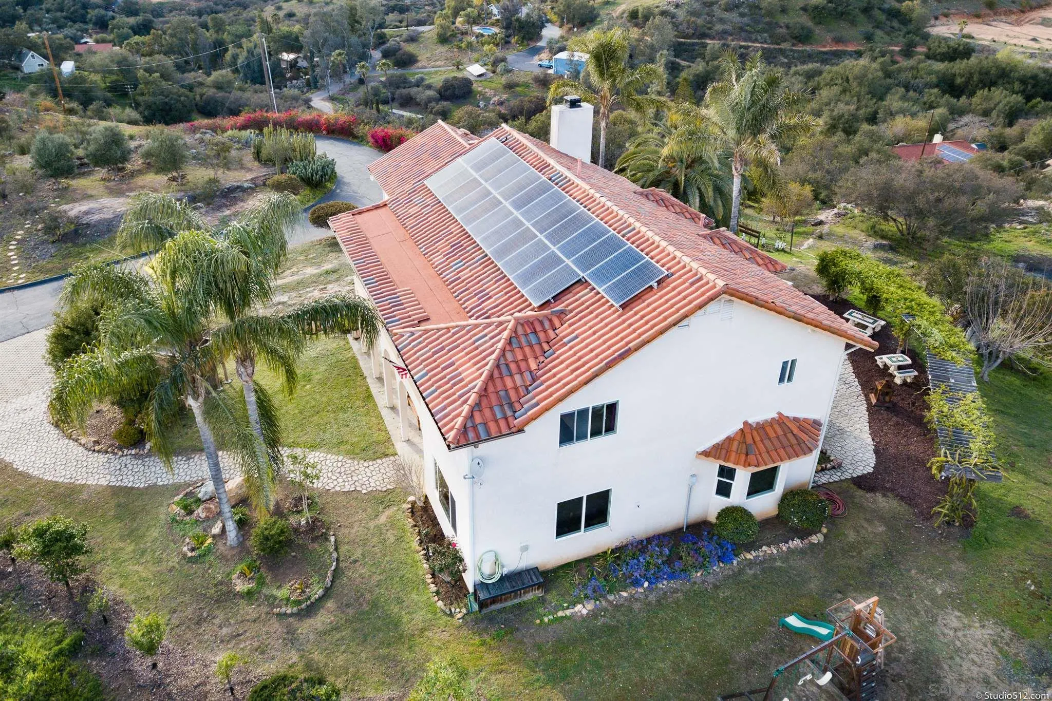 13190 Dermid Road Valley Center, CA 92082 - Photo 36 of 36 a aerial view of a house with a yard