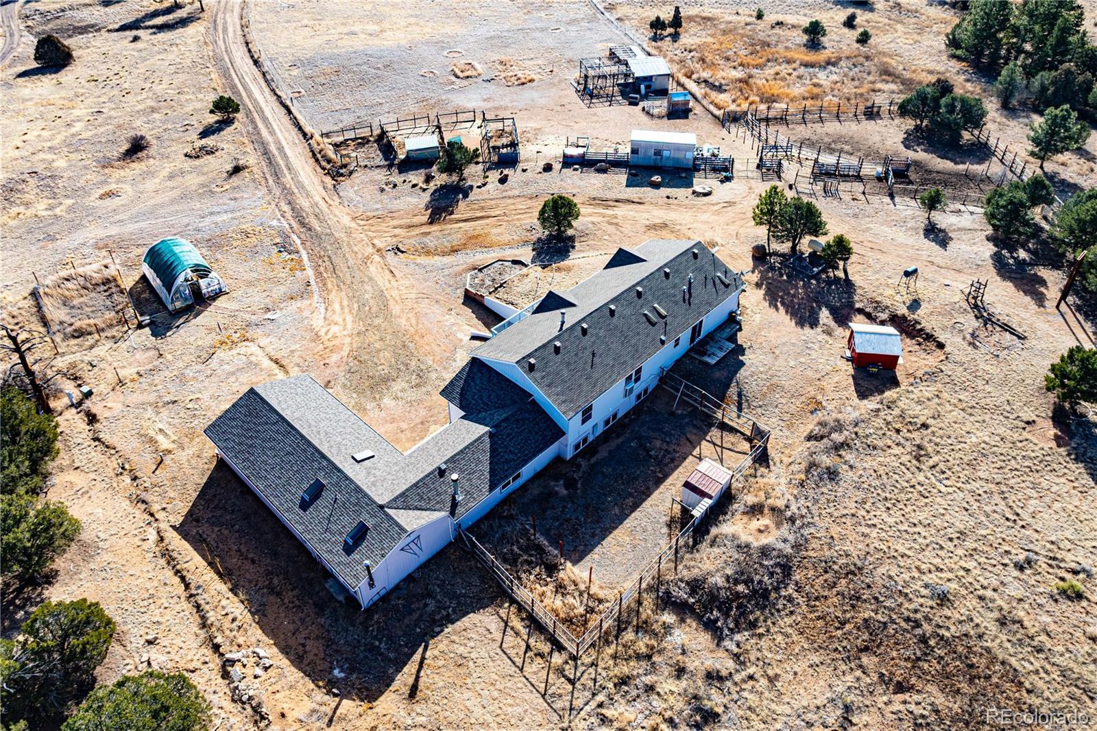 7191 Copper Gulch Road Cotopaxi, CO 81223 - Photo 47 of 50 an aerial view of a house with a yard
