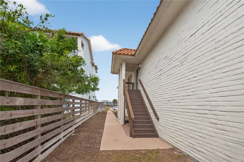 a view of a pathway of a building