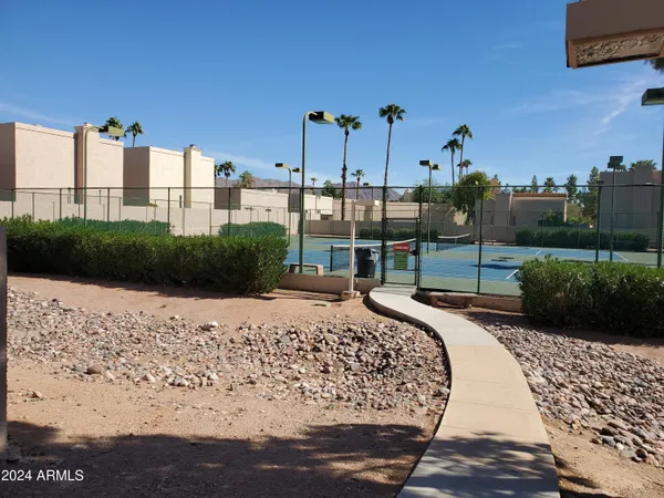 a view of a tennis court