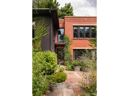 a view of a porch with a yard