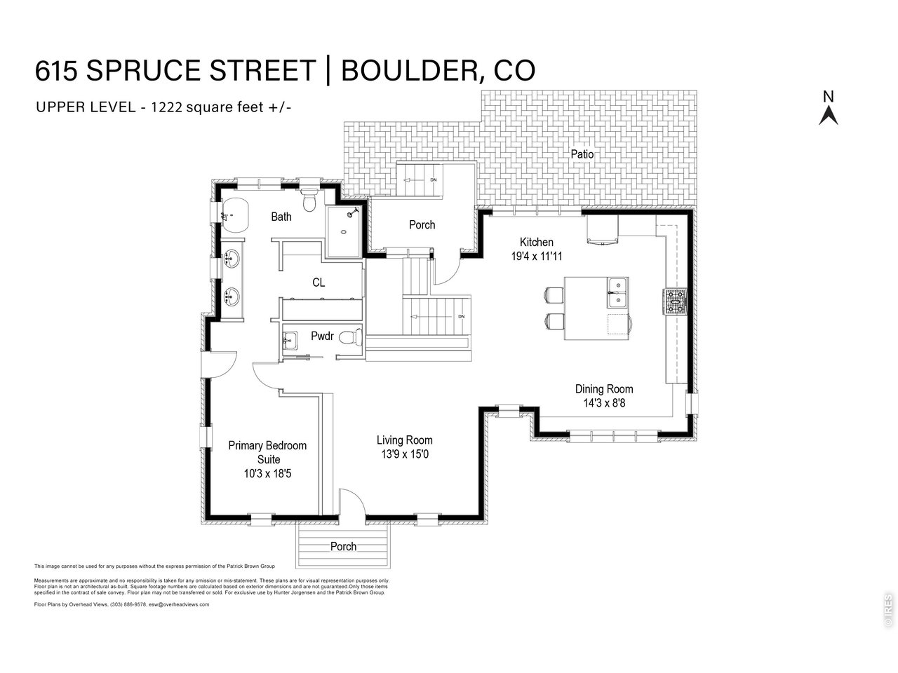 615 Spruce Street Boulder, CO 80302 - Photo 48 of 49 a picture of a floor plan