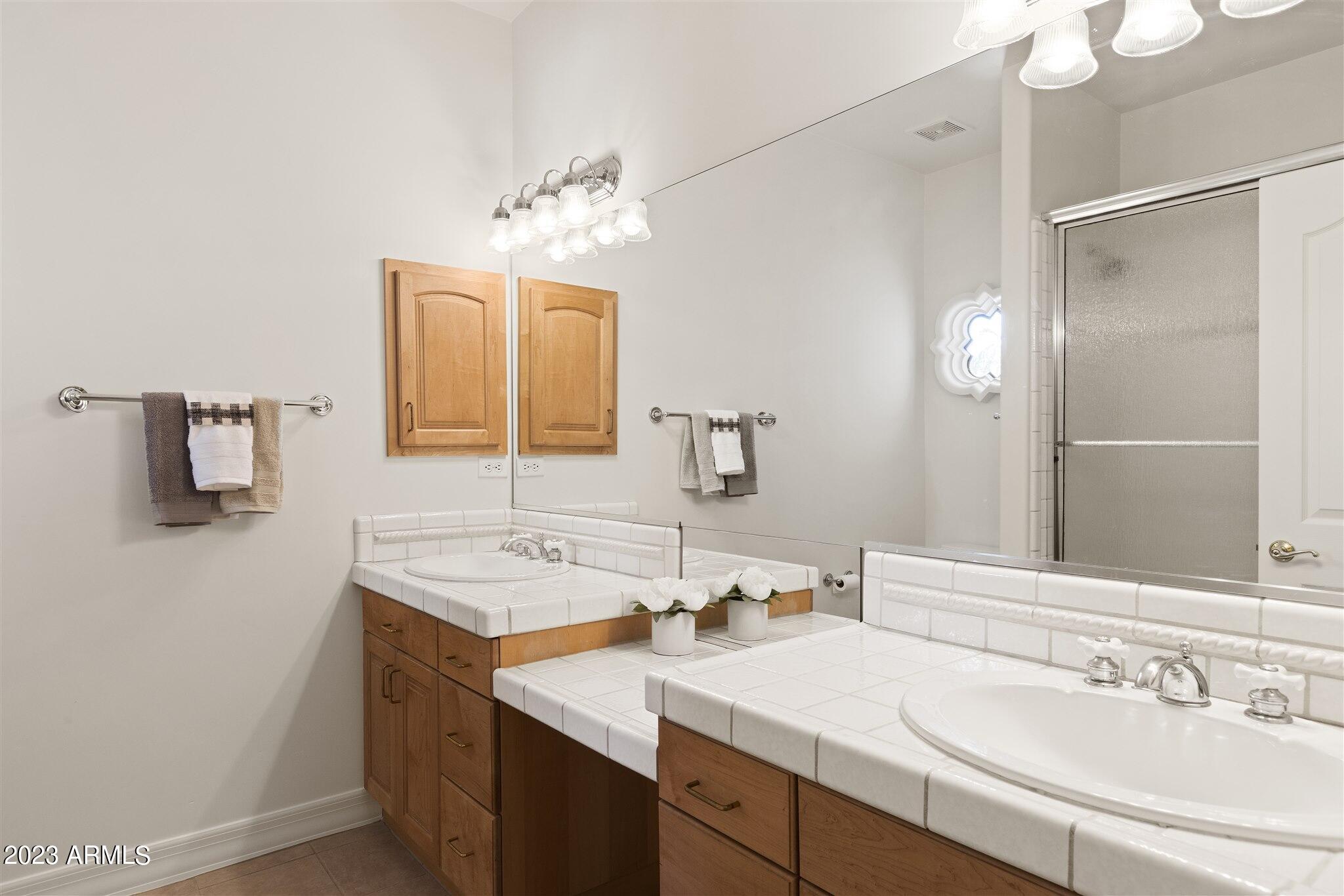 155 North Riata Street Gilbert, AZ 85234 - Photo 32 of 63 Upstairs Hall Bath