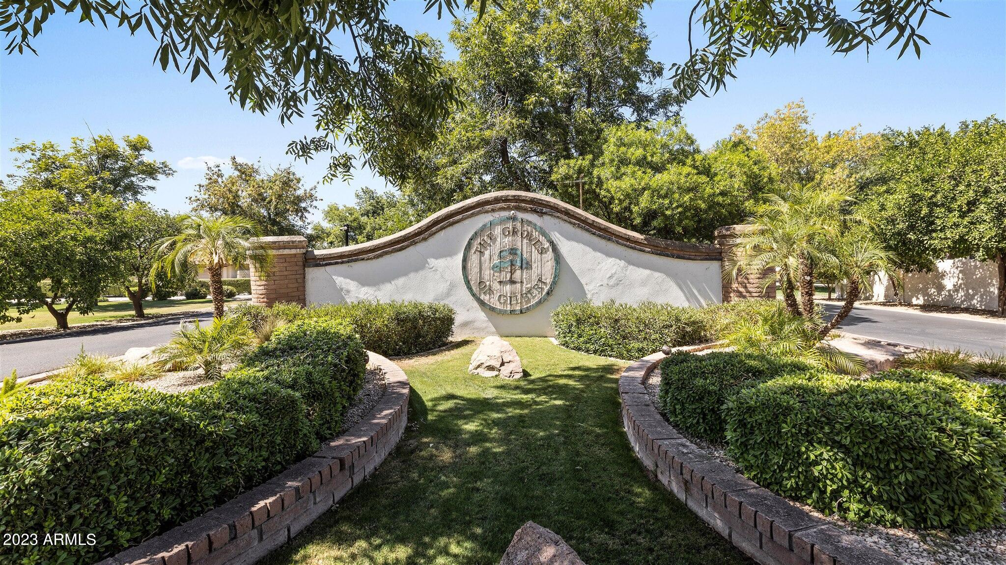 155 North Riata Street Gilbert, AZ 85234 - Photo 59 of 63 Entrance to Groves of Gilbert