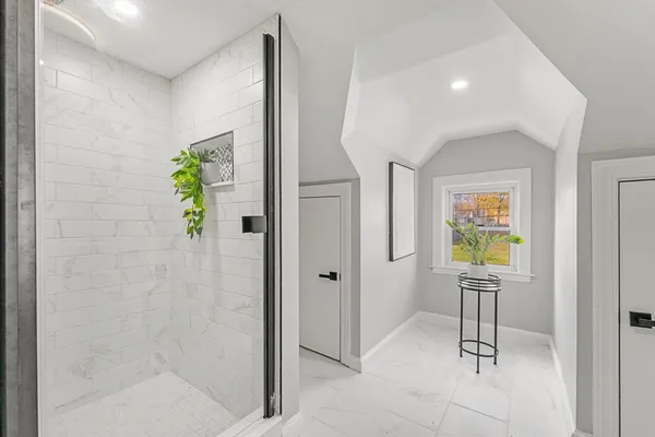 a view of a hallway with interior of the house