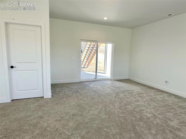 6498 Raleigh Road Colorado Springs, CO 80908 - Photo 28 of 30 Rec Room With Walk-Out