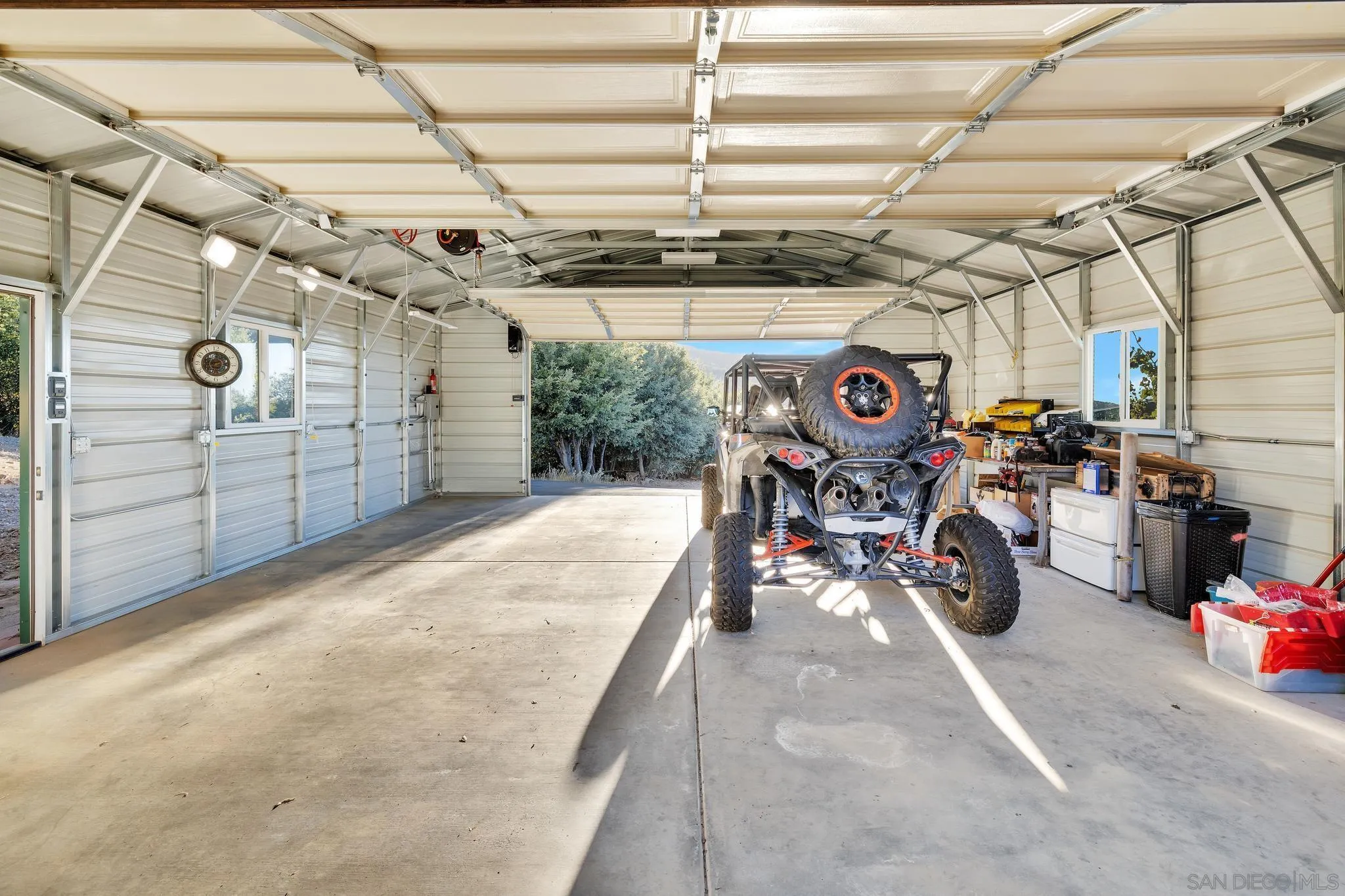 17735 Harrison Park Road Julian, CA 92036 - Photo 41 of 43 a view of a garage with storage