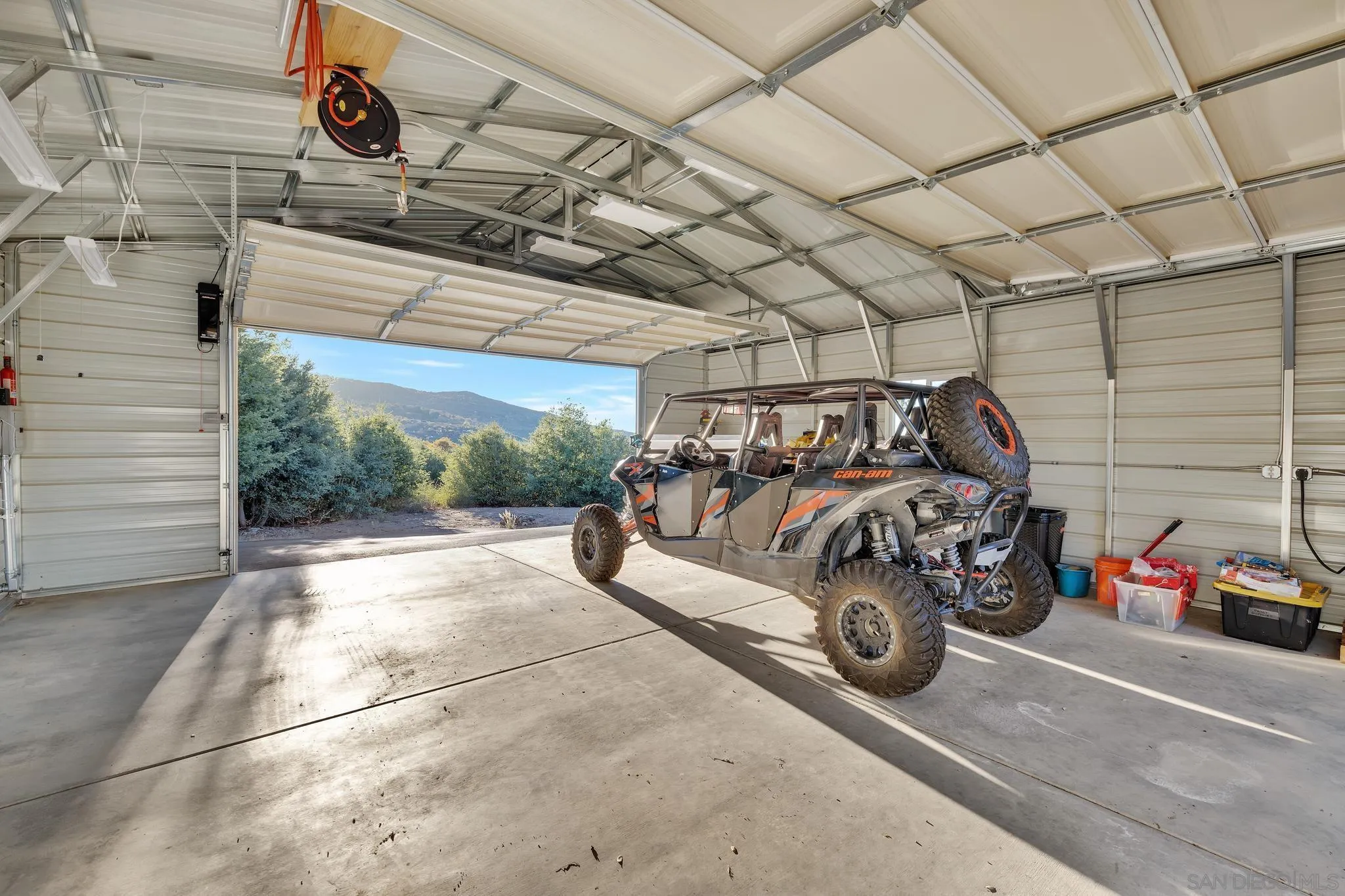 17735 Harrison Park Road Julian, CA 92036 - Photo 42 of 43 a view of a garage with parked cars