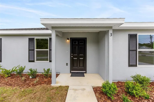 a front view of a house