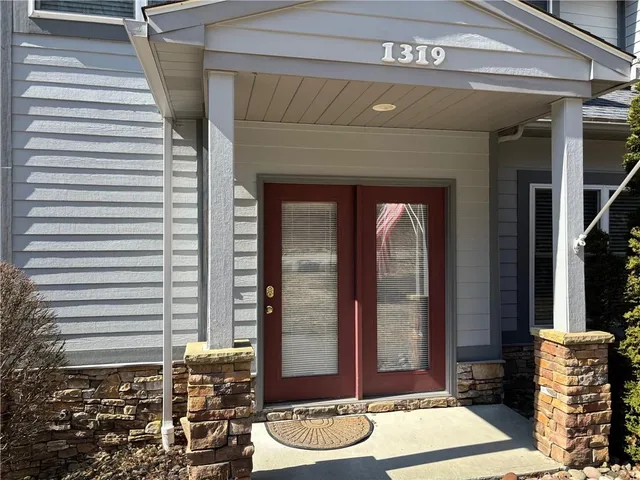 a front view of a house