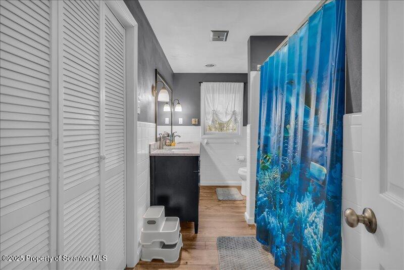 895 Cemetery Road Little Meadows, PA 18830 - Photo 23 of 40 a bathroom with a sink and mirror