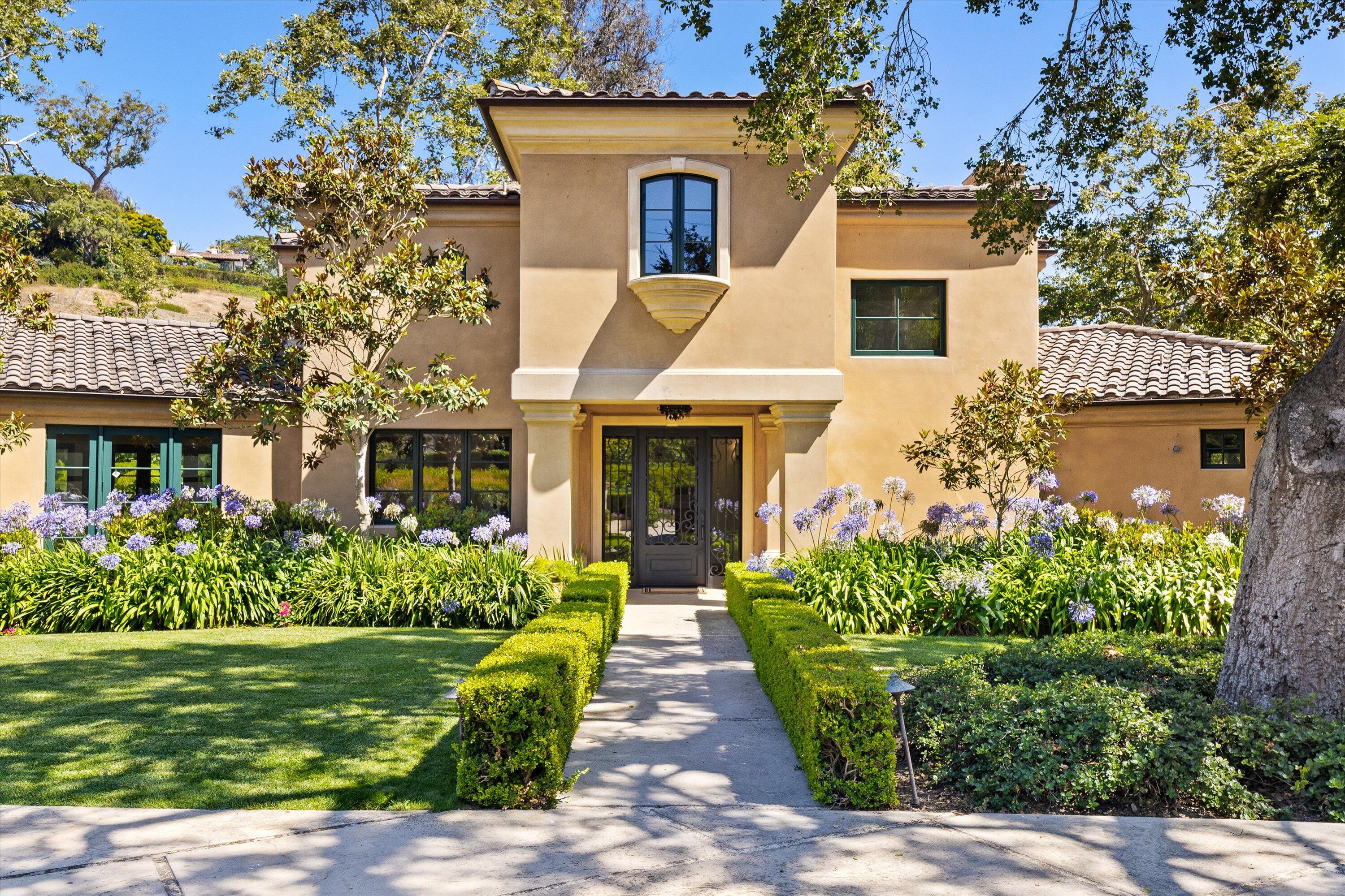 342 Sheffield Drive Montecito, CA 93108 - Photo 1 of 46 a front view of a house with garden