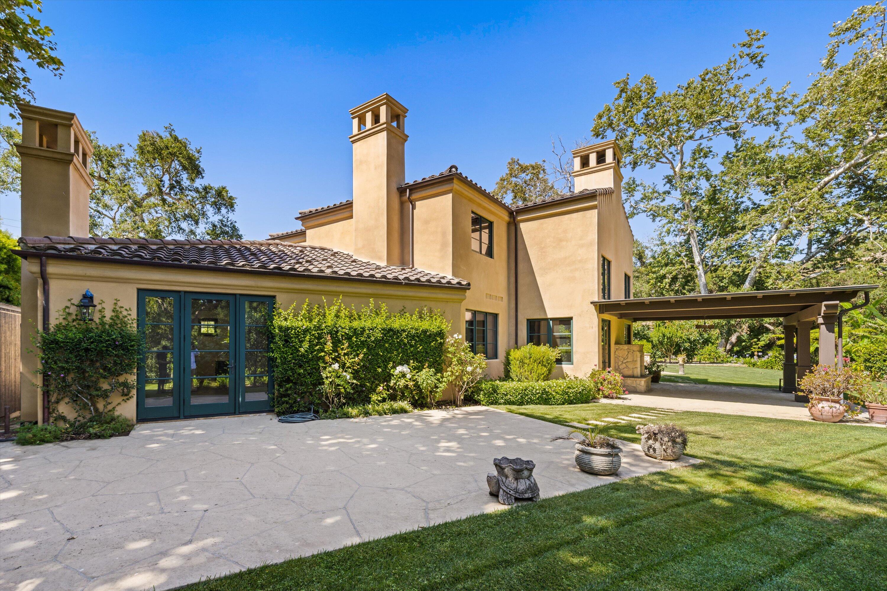 342 Sheffield Drive Montecito, CA 93108 - Photo 31 of 46 a front view of a house with garden