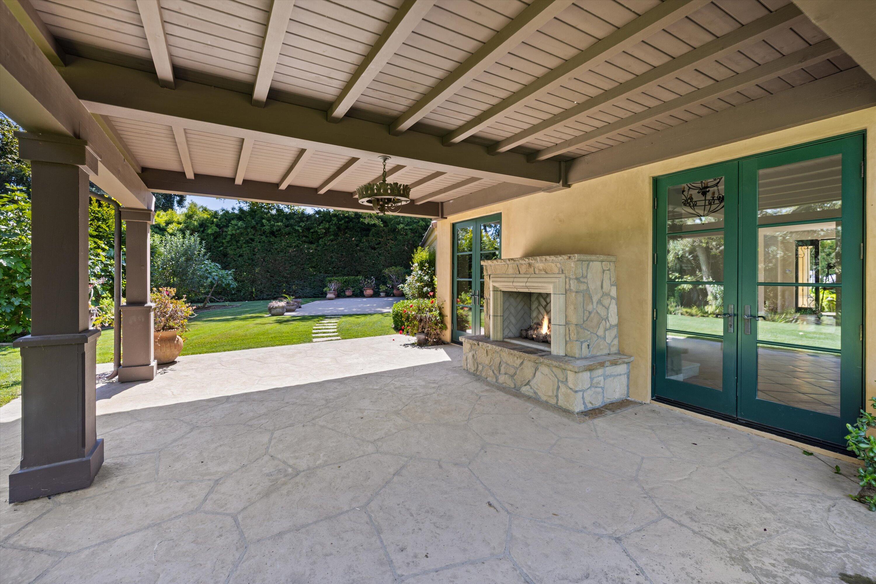 342 Sheffield Drive Montecito, CA 93108 - Photo 33 of 46 a view of a swimming pool with a yard