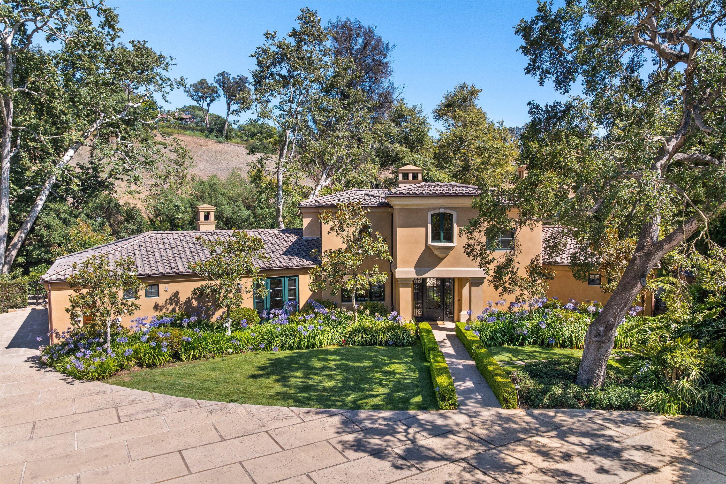 342 Sheffield Drive Montecito, CA 93108 - Photo 42 of 46 a front view of a house with garden