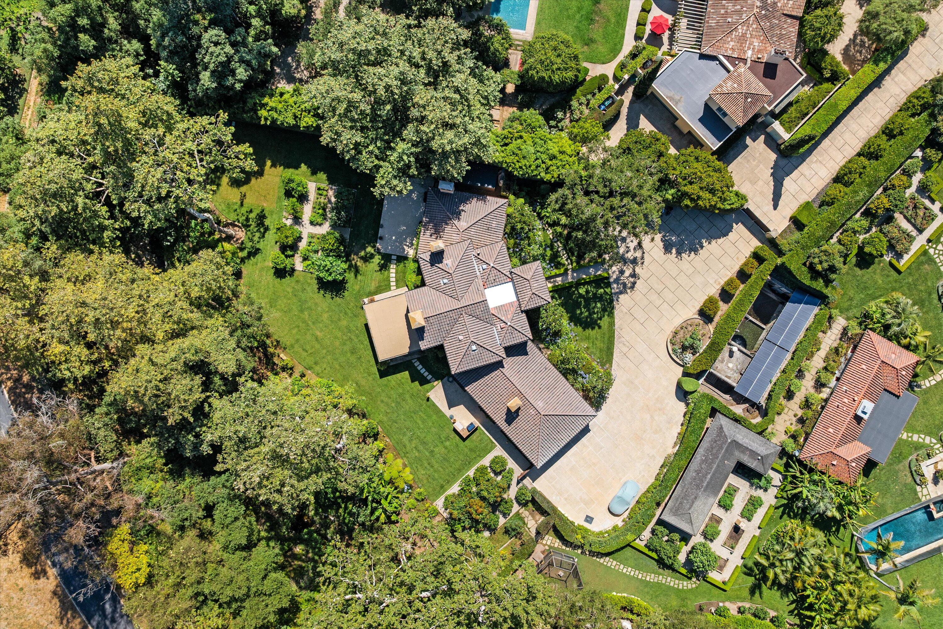 342 Sheffield Drive Montecito, CA 93108 - Photo 45 of 46 an aerial view of a house with a yard and lake view