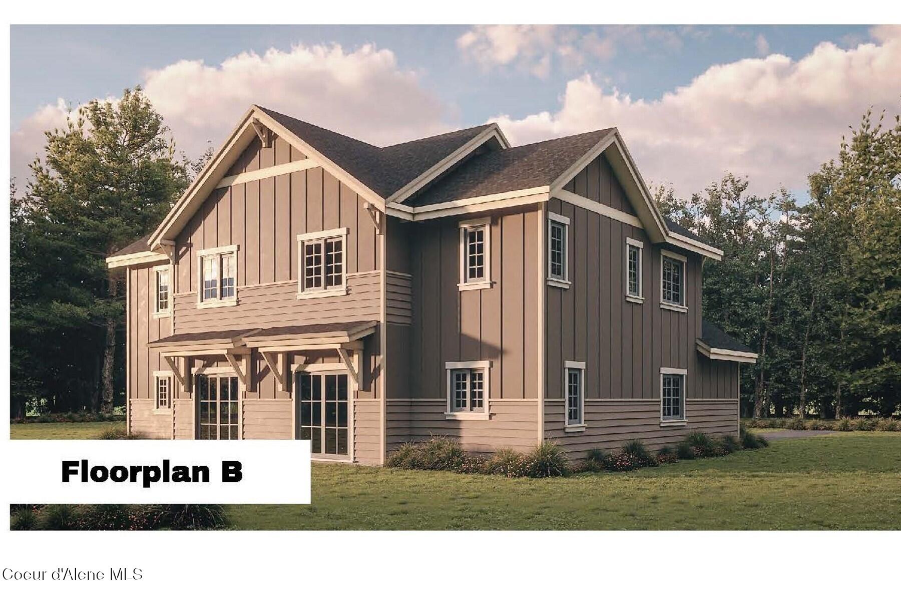 1657 Irvine Way Sandpoint, ID 83864 - Photo 2 of 14 Back & Side Exterior Rendering