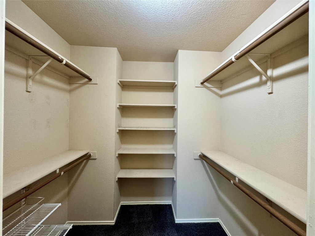 14605 Staked Plains Loop Austin, TX 78717 - Photo 17 of 30 Walk in closet with dark carpet