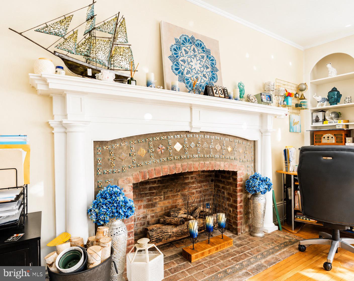 1209 Lenox Road Jenkintown, PA 19046 - Photo 43 of 45 Charming hearth with nautical accents.
