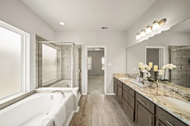 a close view of shower