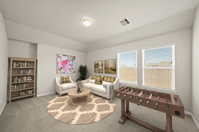 a spacious bathroom with a tub sink shower and mirror