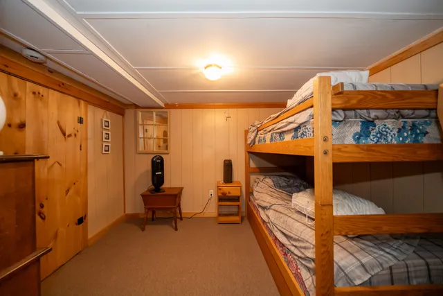 a view of a hallway with staircase