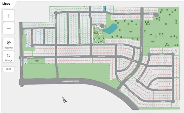an aerial view of a house with garden space ocean view