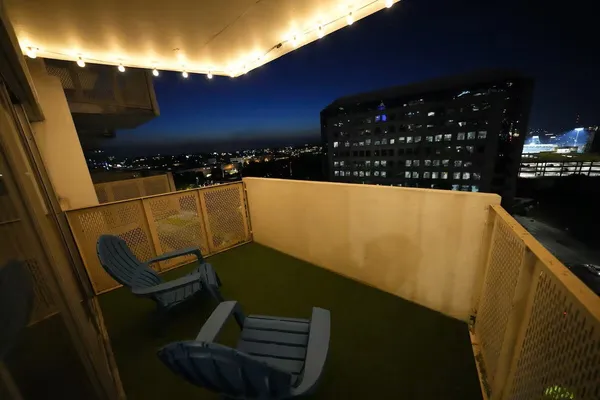 a view of outdoor seating