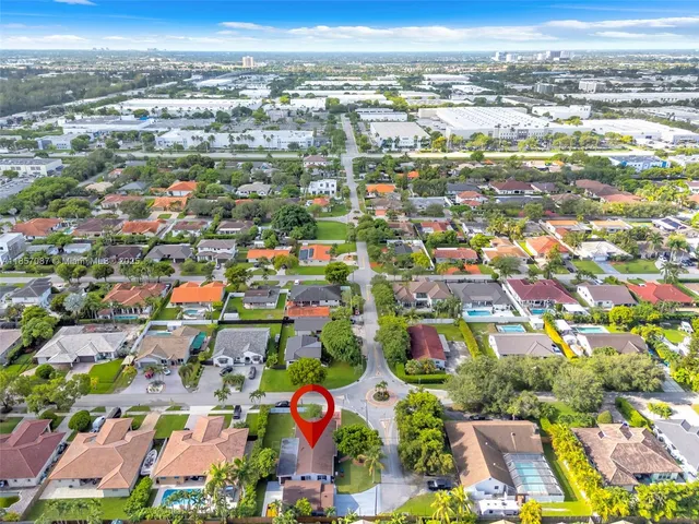 an aerial view of city