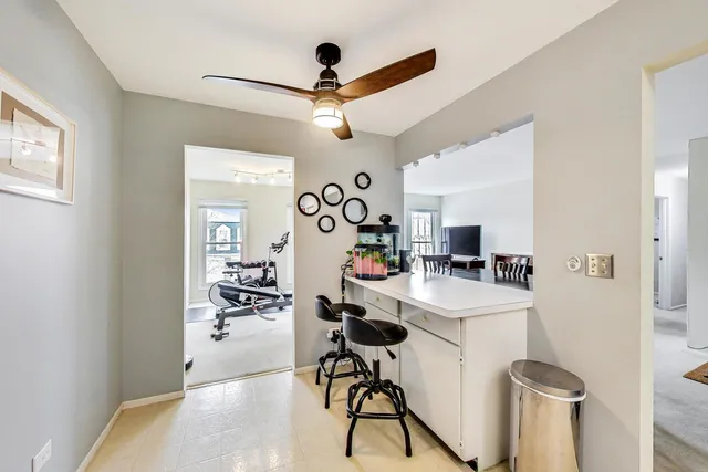 a view of a livingroom and dining room