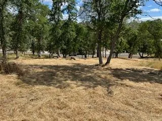an aerial view of a residential houses with yard