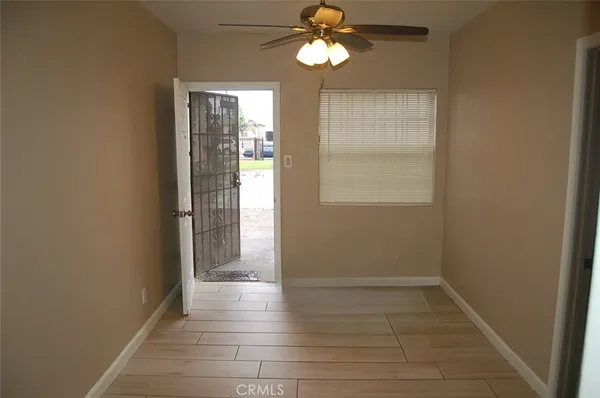 a view of an empty room