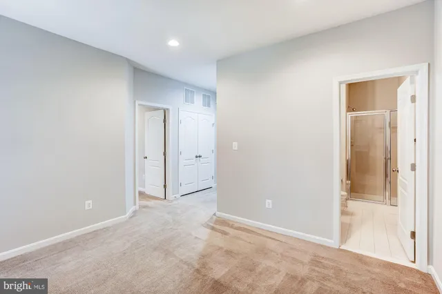 a view of an empty room