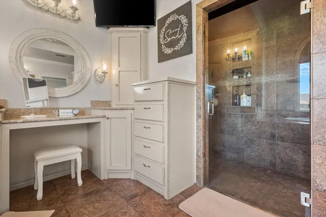 a living room with furniture and a couch