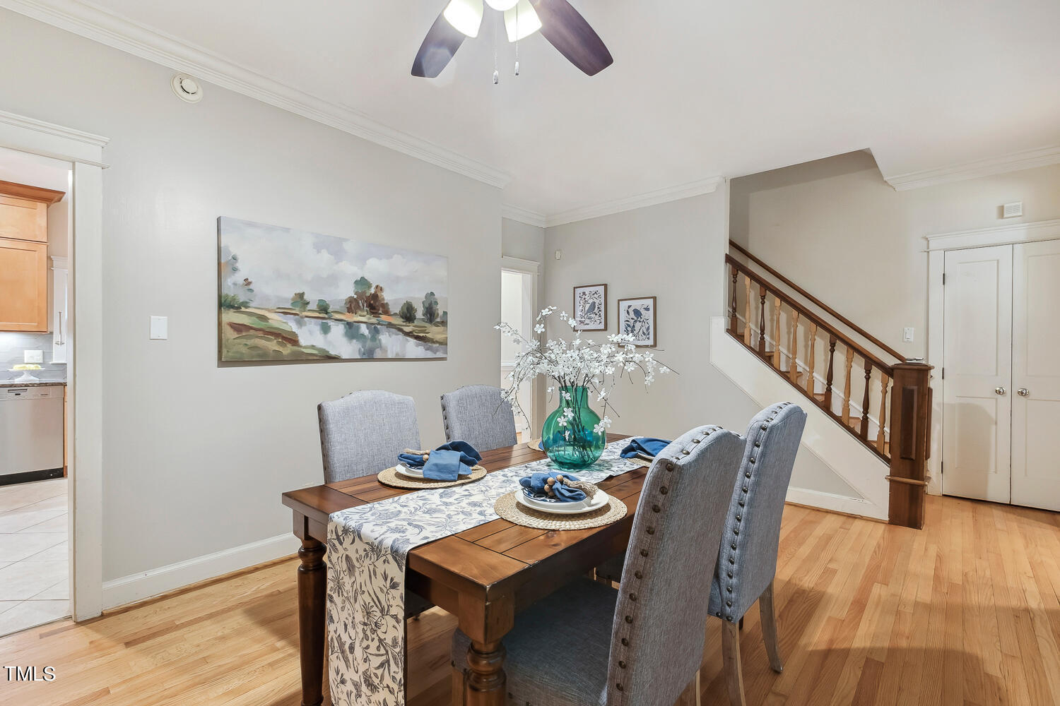 2012 Mt Vernon Church Road Raleigh, NC 27614 - Photo 13 of 71 a view of a dining room with furniture window and wooden floor
