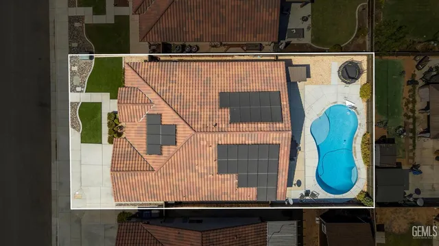 an aerial view of multiple house