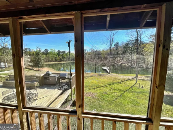 a view of an outdoor space and deck