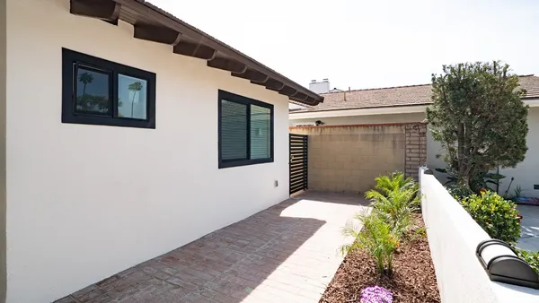 a front view of a house with a garage