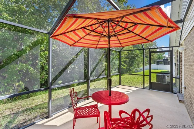 a view of a backyard with a garden