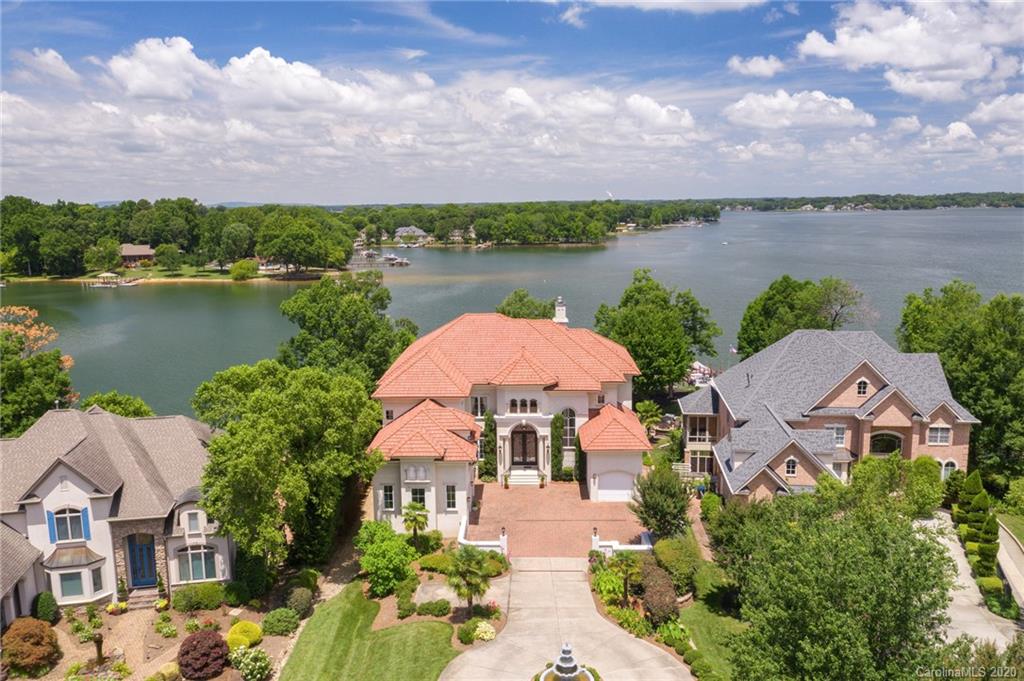 20124 Bascom Ridge Drive Cornelius, NC 28031 - Photo 2 of 40 an aerial view of a house with outdoor space and lake view in back