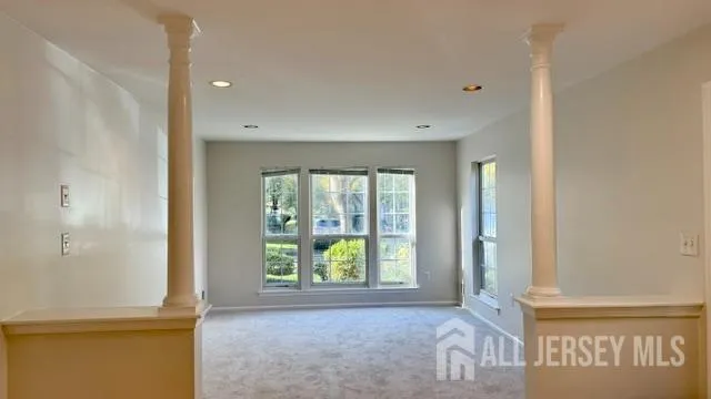 a view of hallway with window