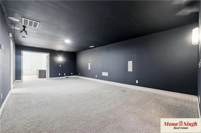 a view of an empty room