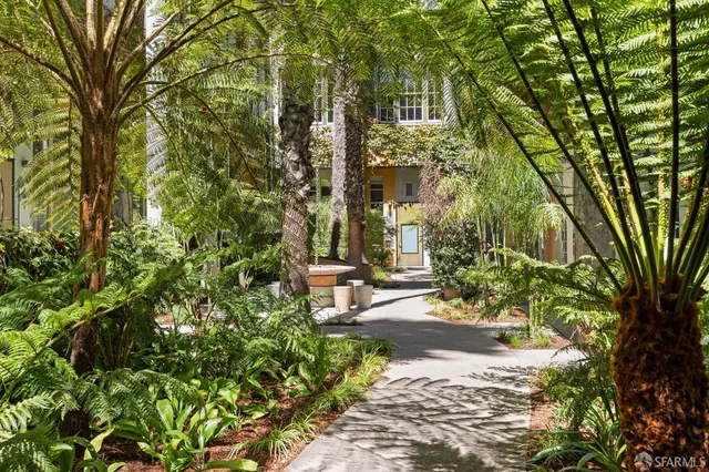 a view of a dry room with painted walls
