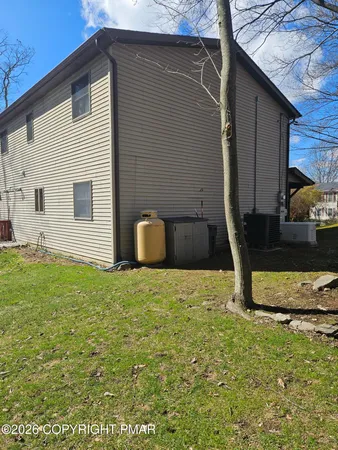 a backyard of a house