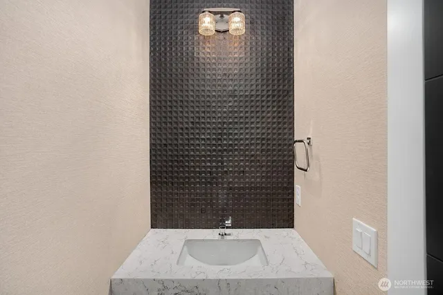 a bathroom with a sink