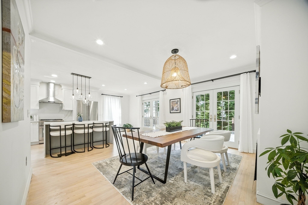 11 Dana Road Newton, MA 02465 - Photo 12 of 35 a view of a dining room with furniture window and outside view