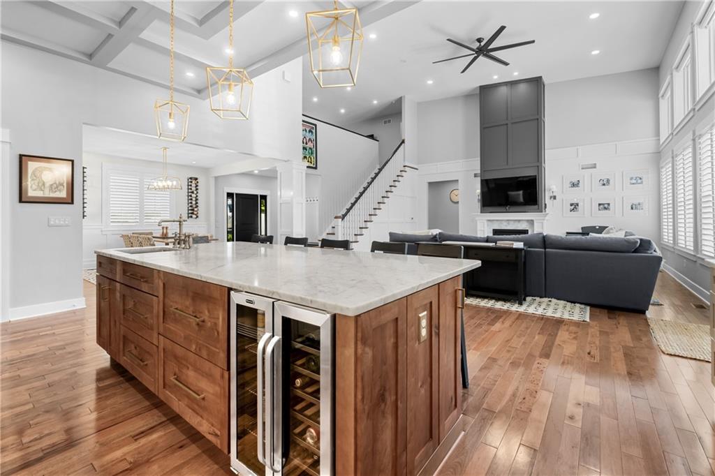 211 McMichael Road Carnegie, PA 15106 - Photo 13 of 50 a kitchen with kitchen island a sink appliances and a counter top space